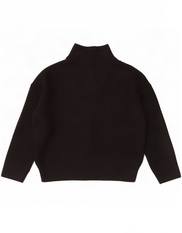 Maglione maglione con collo dolcevita da donna The White Company Etichetta UK 14 Nero medio