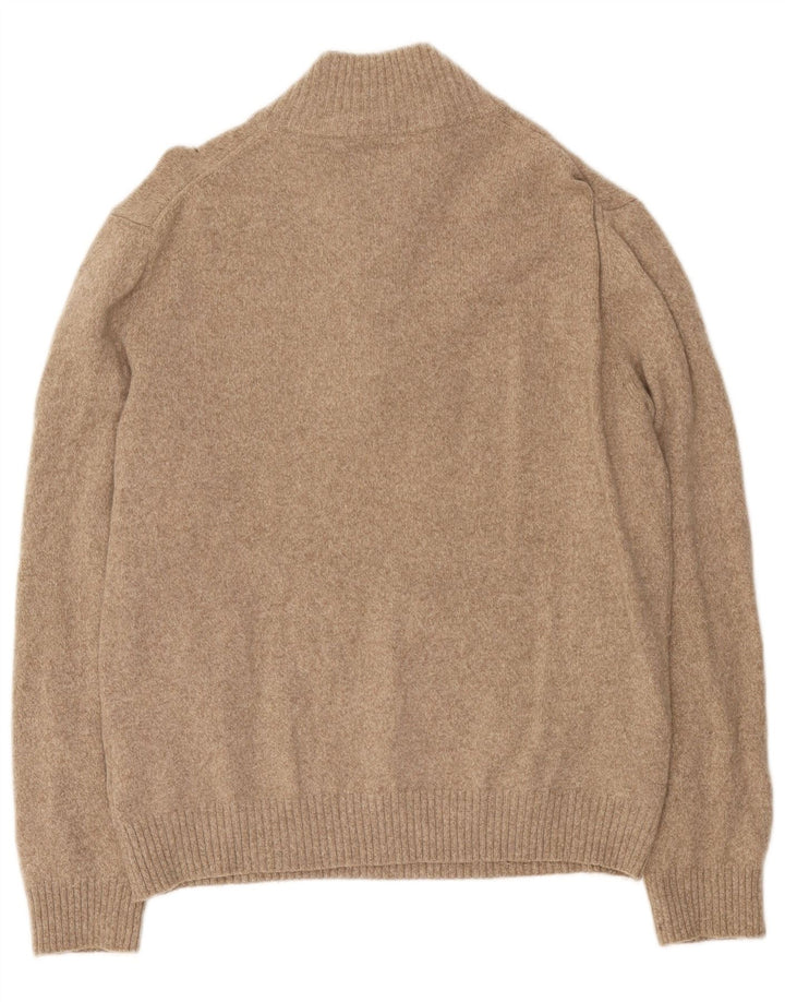 Marlboro Classics Maglione da uomo con zip e collo 2XL Lana beige