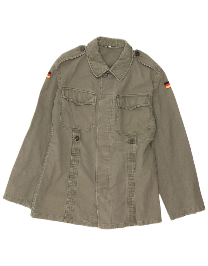 Giacca militare vintage da uomo UK 38 media kaki