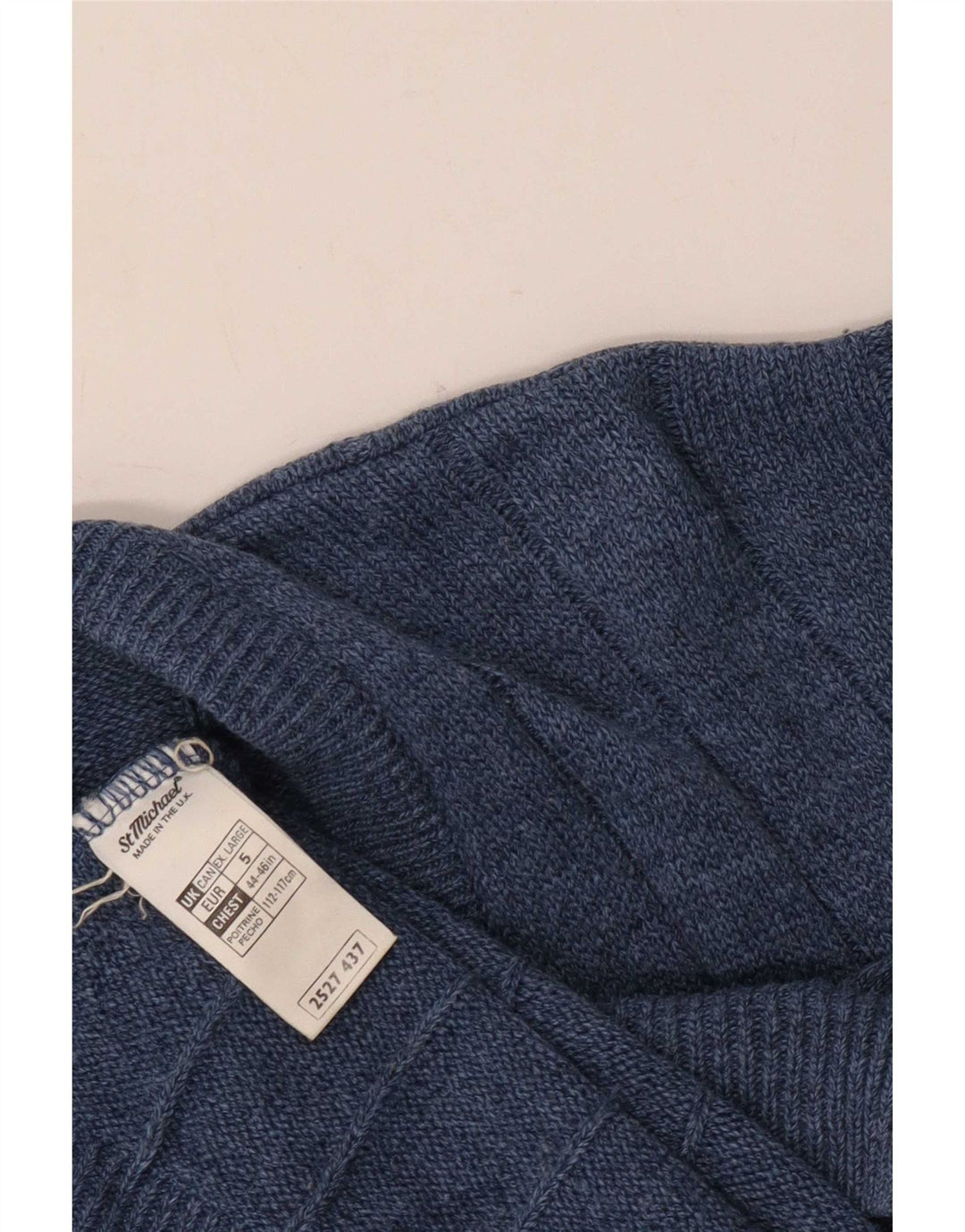Marks & Spencer Mens St. Michael Cardigan Maglione XL Blu Navy Acrilico