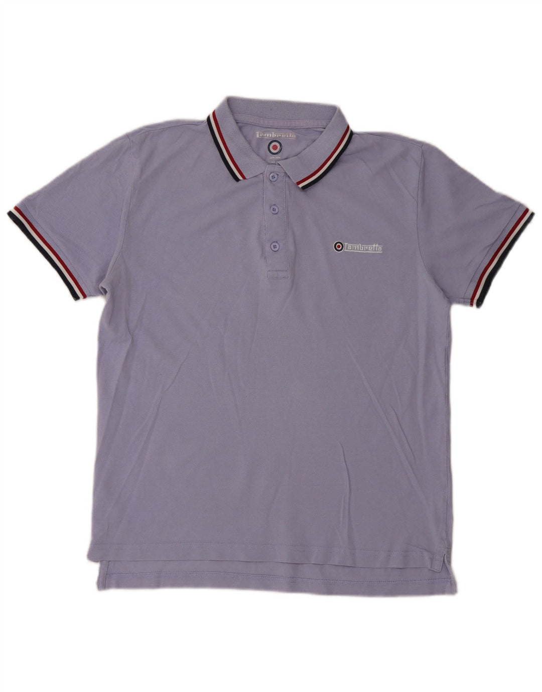 Polo Uomo Lambretta in cotone Blu Medio