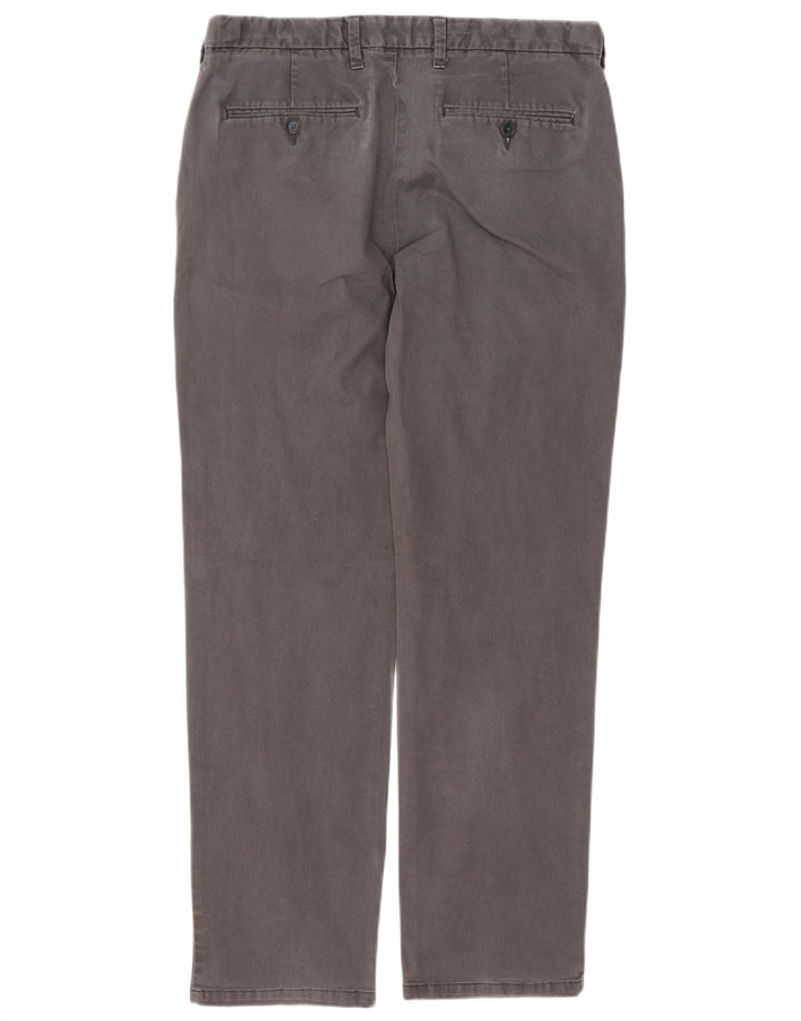 Pantaloni chino vestibilità regolare da uomo Marks & Spencer W34 L30 cotone grigio
