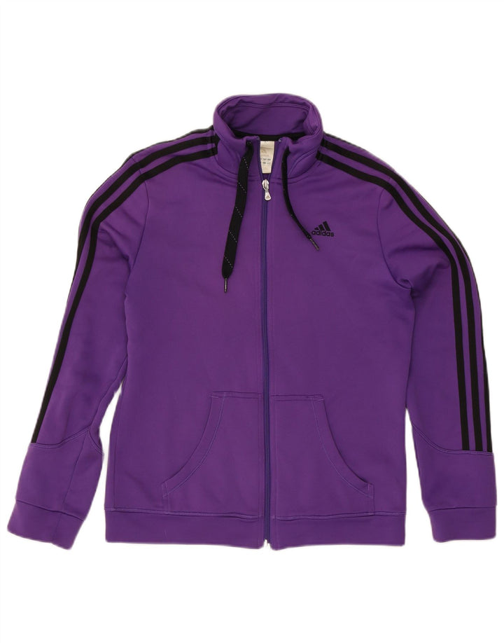 Giacca da tuta da donna Adidas UK 14 poliestere viola medio