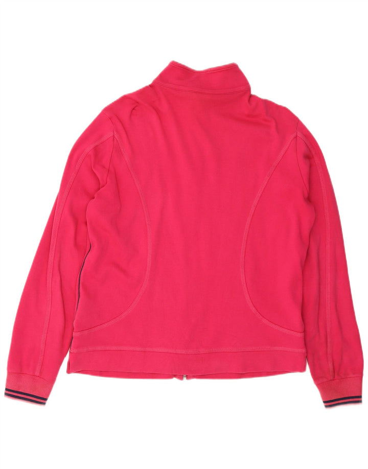CHAMPION Womens Tracksuit Top Jacket UK 16 Large Pink Cotton