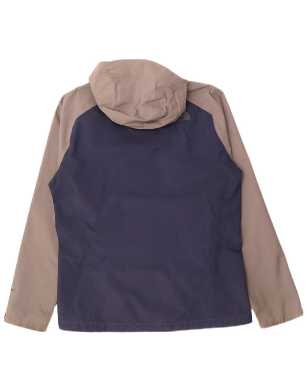 Giacca antipioggia da uomo con cappuccio The North Face UK 38 Medium Navy Blue Colourblock