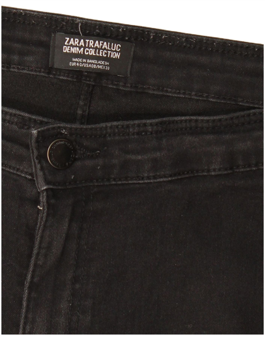 Jeans skinny a vita alta Trafaluc da donna ZARA EU 40 medio W30 L27 neri
