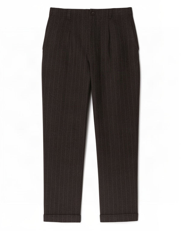 Pantaloni corti affusolati da donna Zara XS W24 L23 viscosa gessata grigia