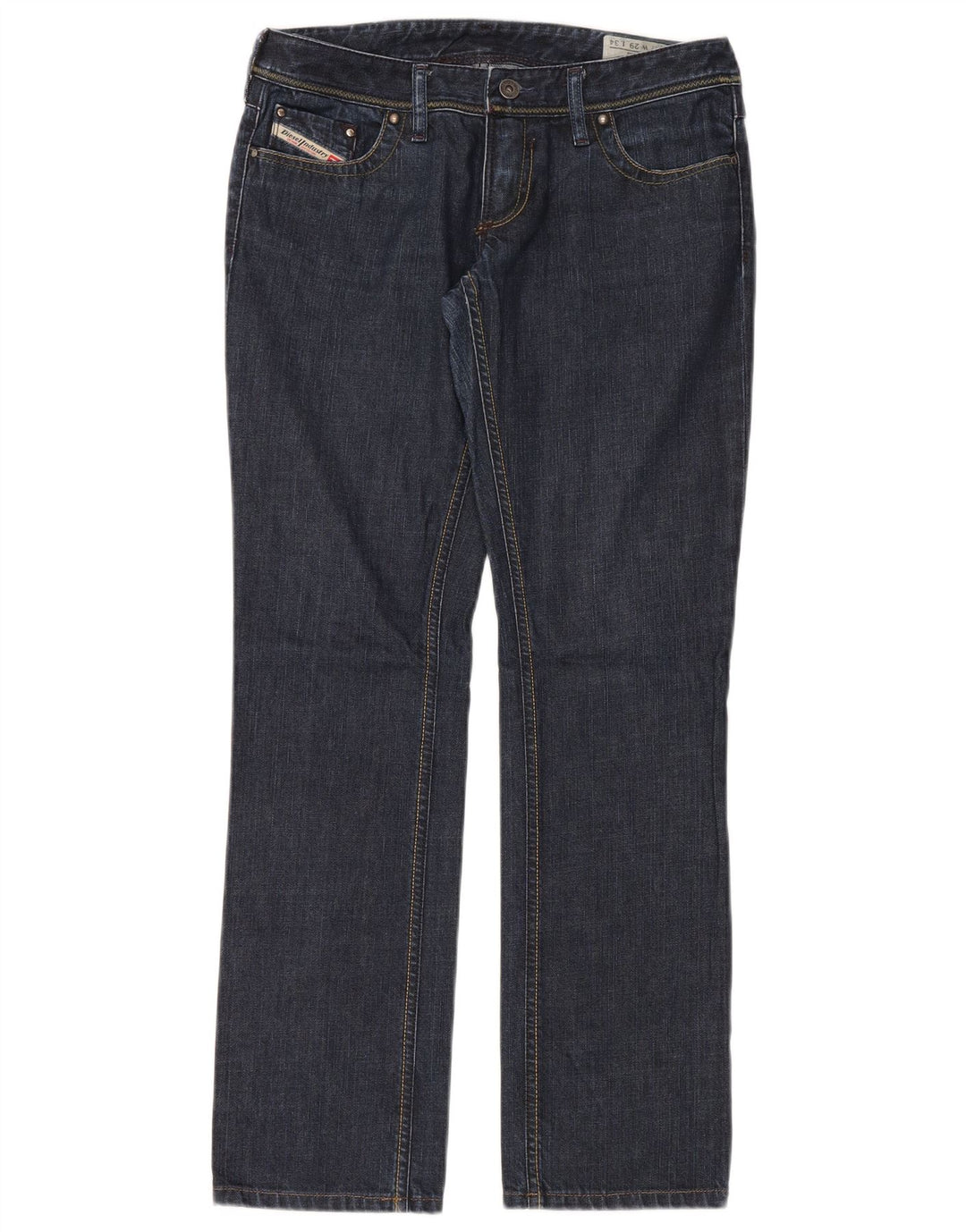 Jeans dritti Lowky da donna Diesel W29 L30 cotone blu navy