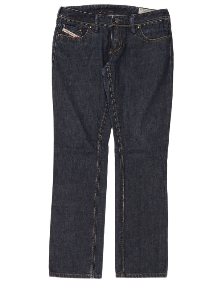 Jeans dritti Lowky da donna Diesel W29 L30 cotone blu navy
