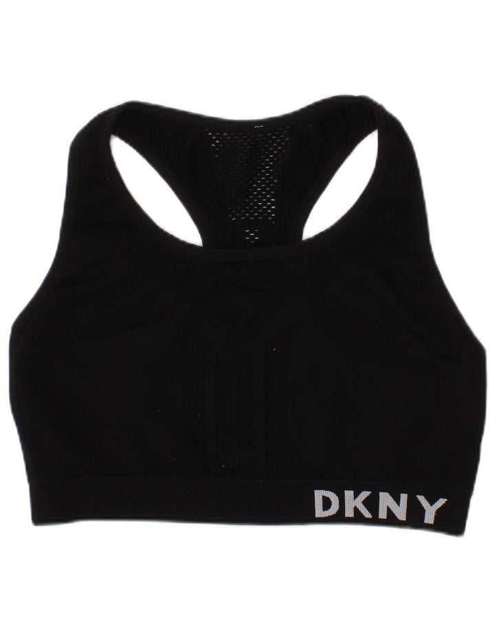 Reggiseno sportivo grafico da donna Dkny Top piccolo nero sportivo