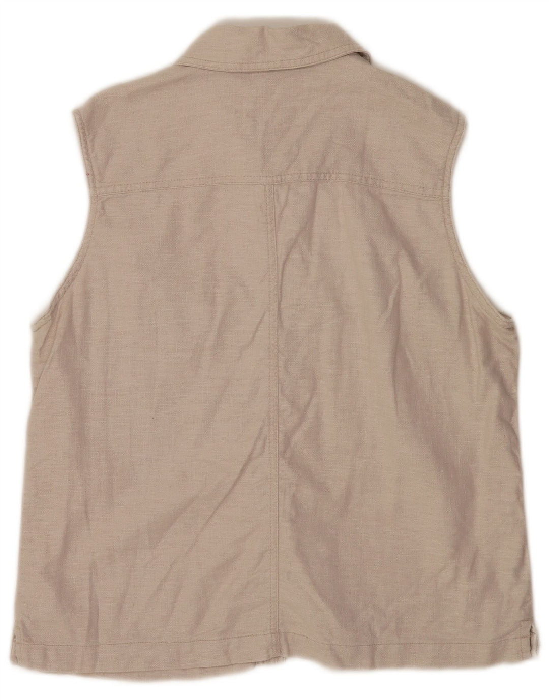 Camicetta senza maniche da donna Faded Glory UK 16 Lino grigio grande