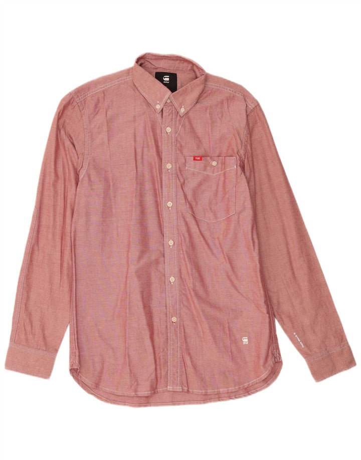Camicia da uomo G-Star piccola in cotone rosso