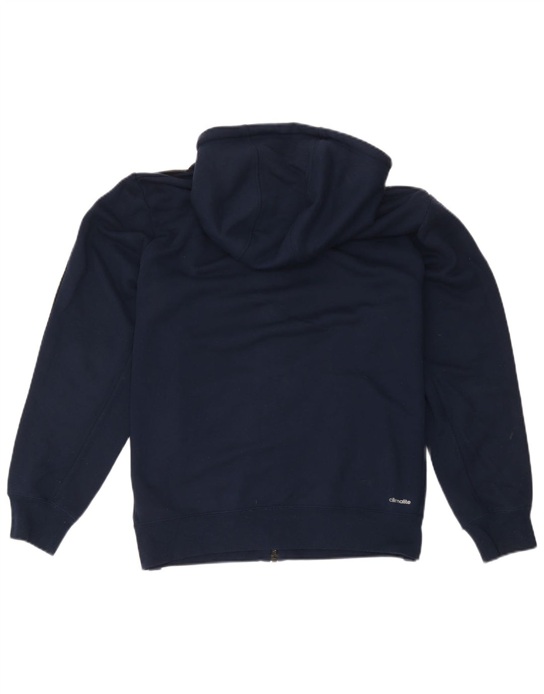 Maglione con cappuccio e zip Adidas Climalite da uomo, grande, in poliestere blu navy