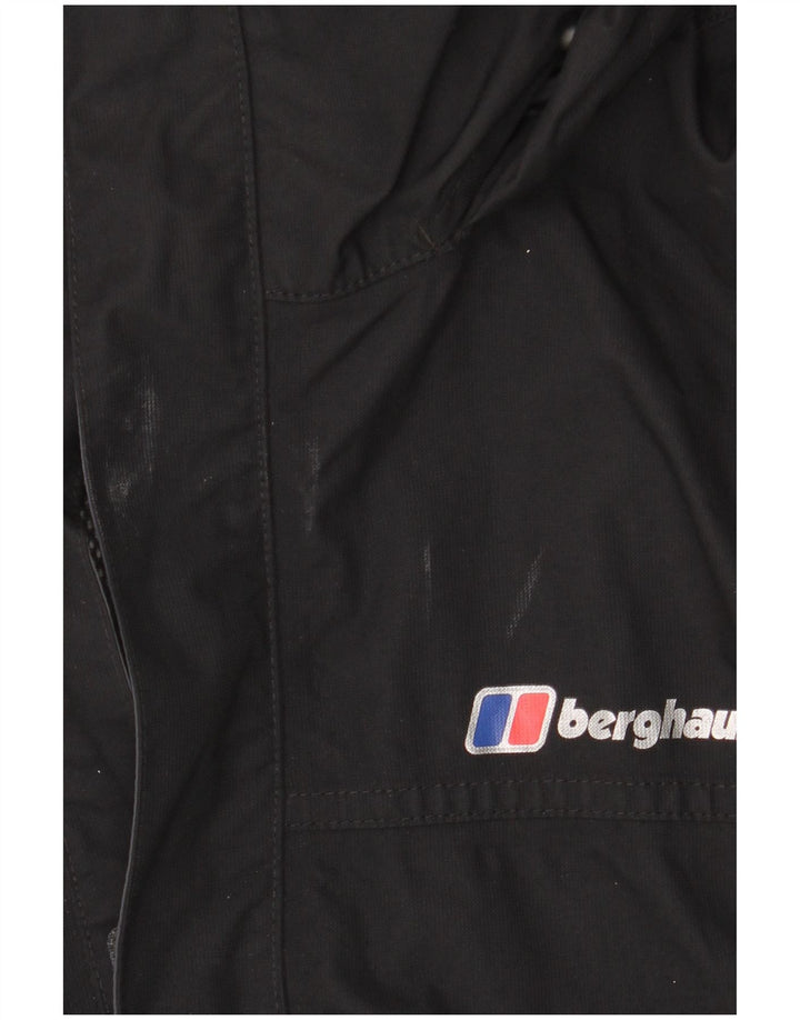 Giacca antipioggia da uomo con cappuccio Berghaus UK 40 Large nera in poliammide