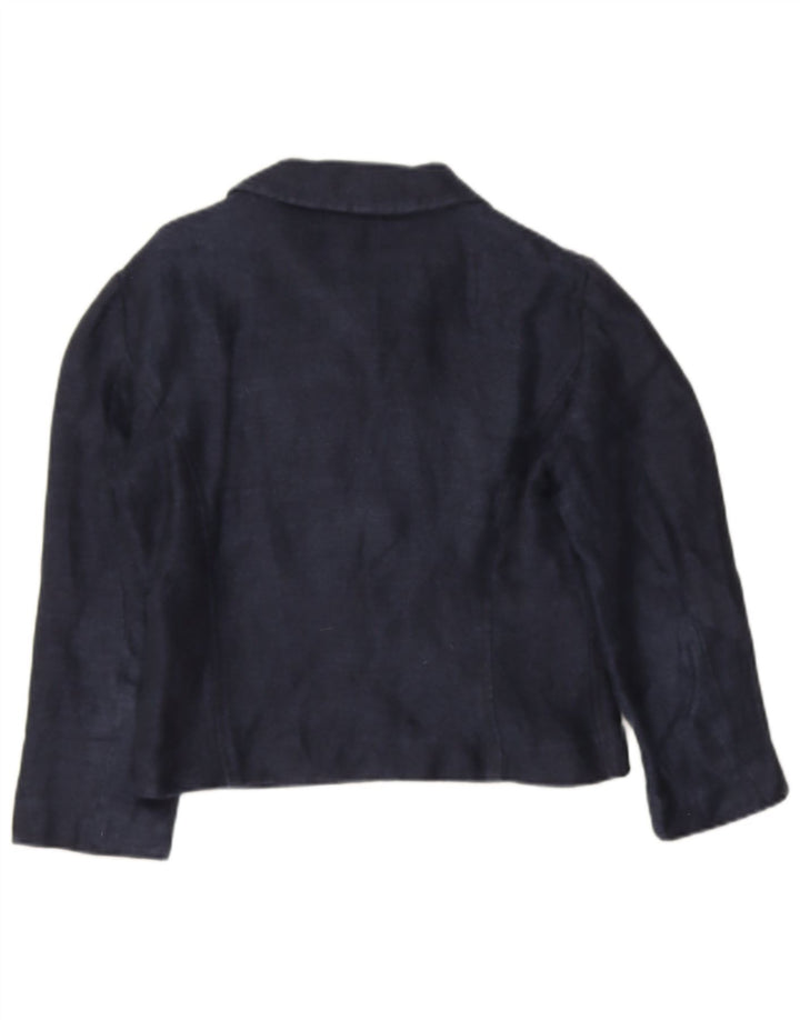 Caban Donna Manica 3/4 Aspesi IT 40 Piccolo Lino Blu