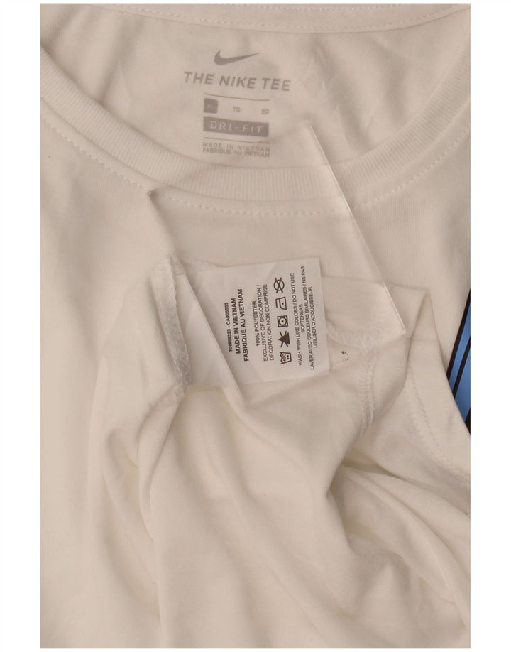 Canotta grafica NIKE per ragazze Dri Fit 13-14 anni XL poliestere bianco