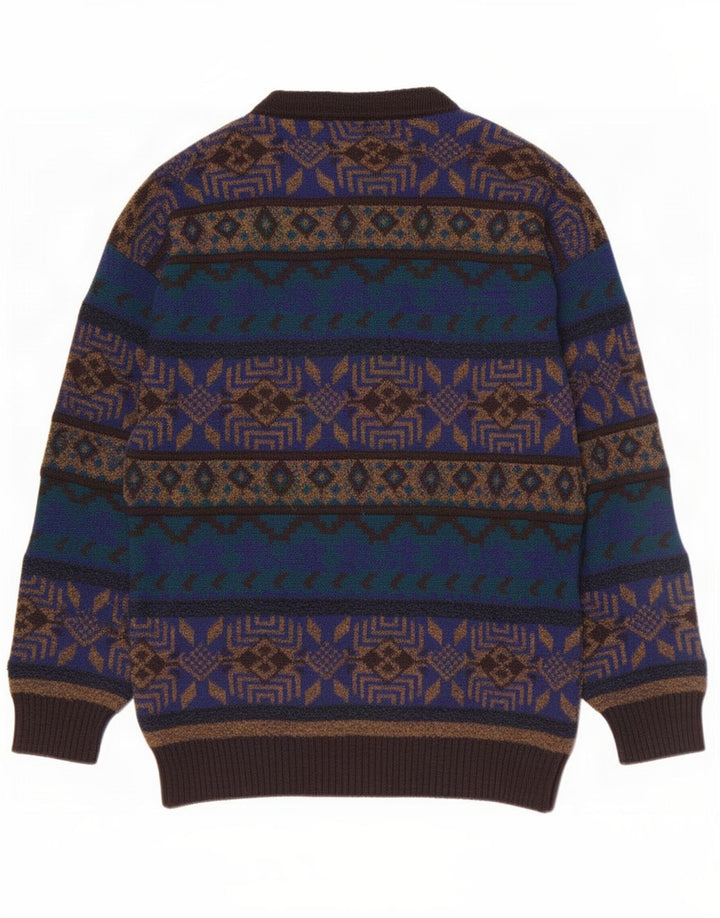Maglione maglione girocollo da uomo Chiarissimo IT 48 medio multicolore