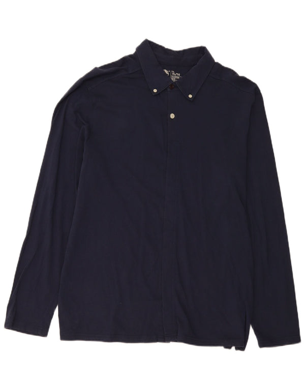 Camicia Timberland da uomo slim fit XL in cotone blu navy