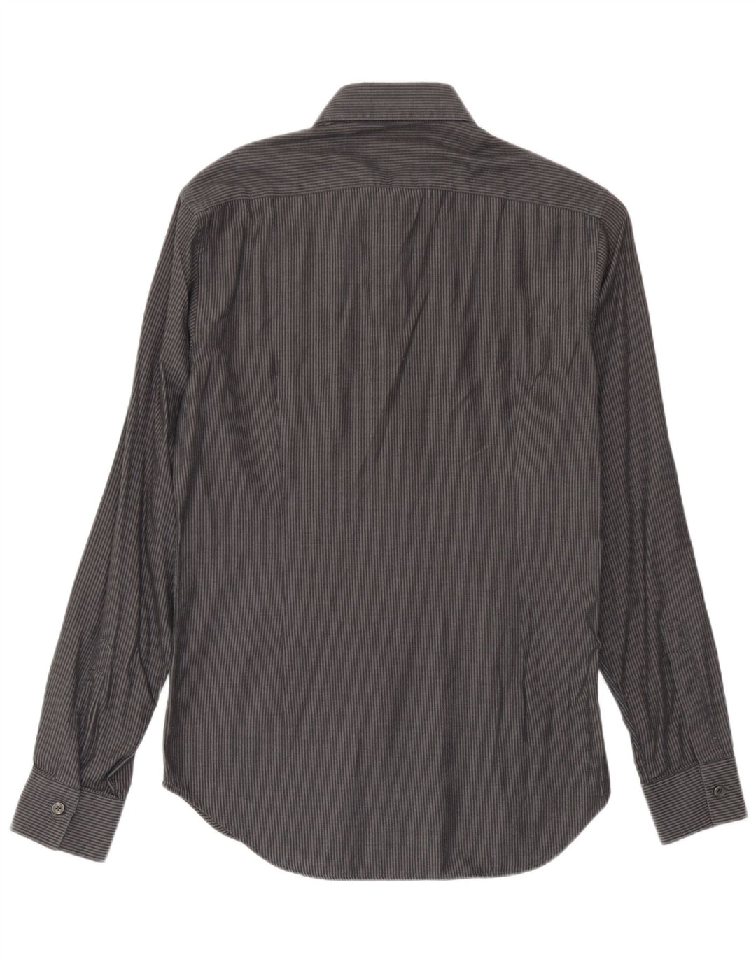 Camicia da uomo Calvin Klein taglia 40 cotone a righe grigio medio