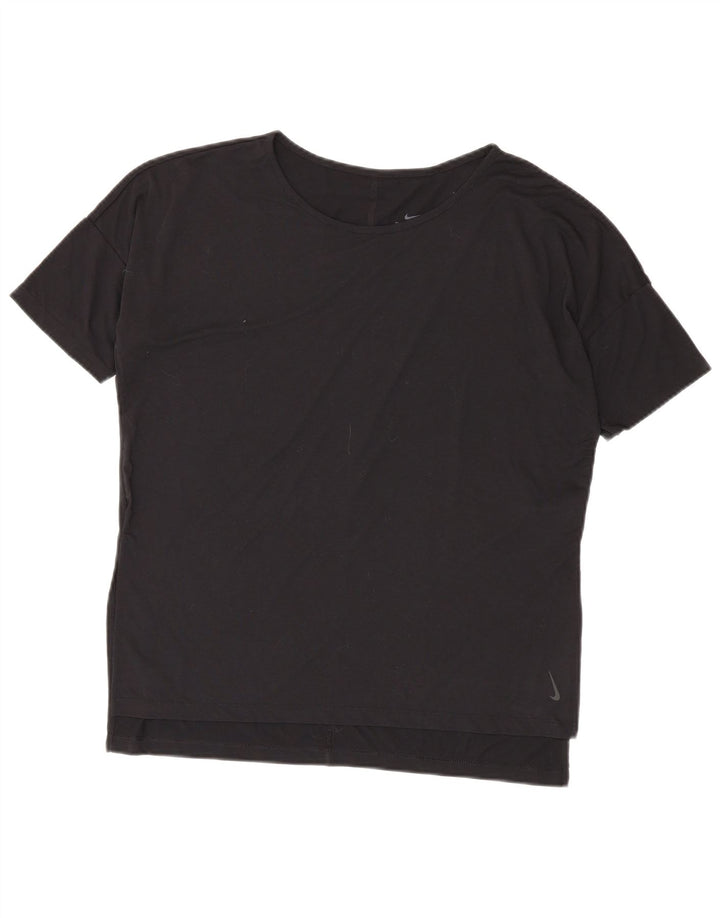T-shirt oversize da donna Nike Dri Fit UK 14 poliestere nero medio