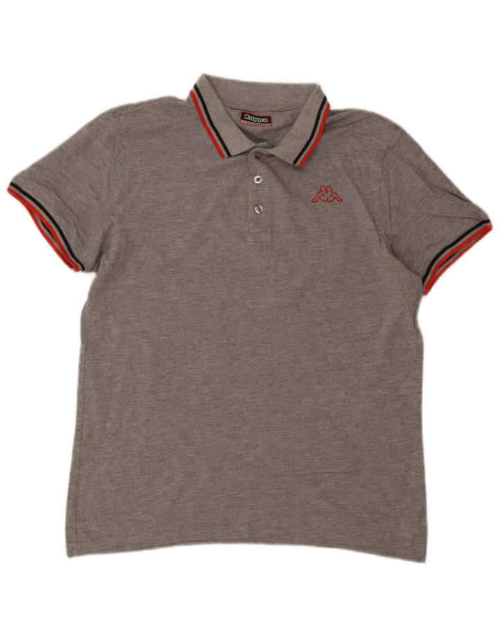 Polo Kappa da uomo XL grigia screziata