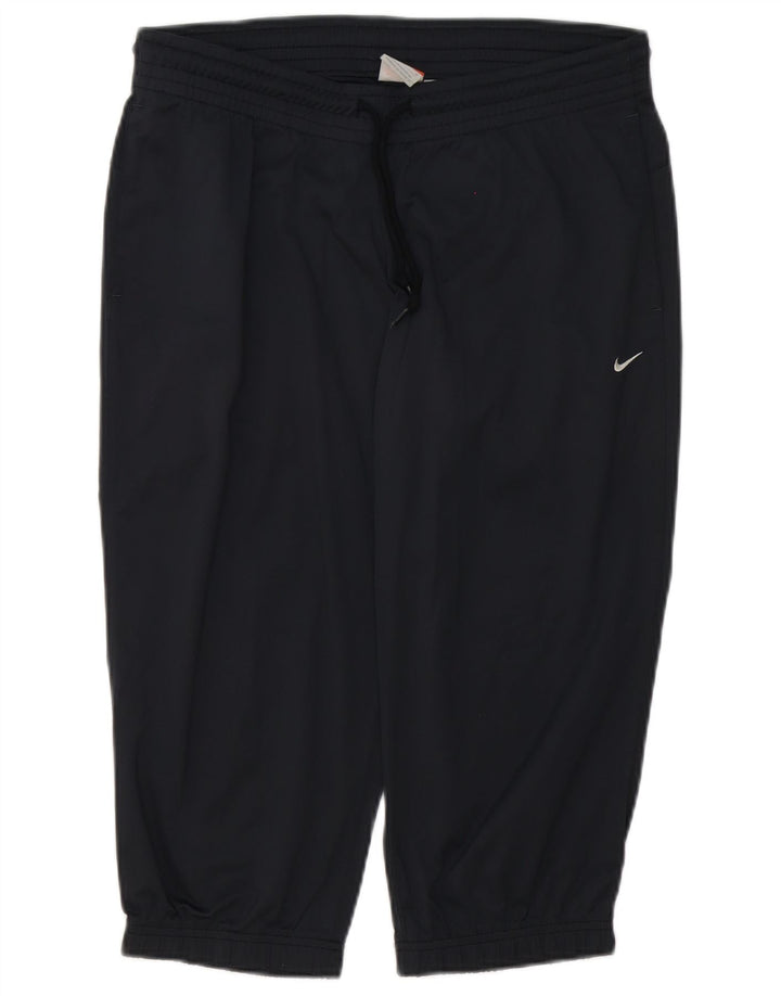 Jeans dritti da donna Nike UK 14 Poliestere grigio medio