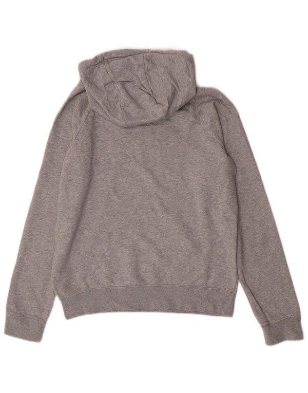 Felpa con cappuccio oversize con grafica Nike da donna UK 10 piccola in cotone grigio