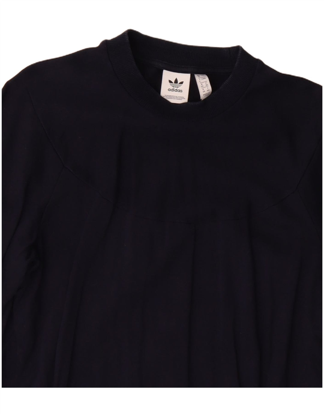 Felpa da donna Adidas Jumper UK 8 Small Blu Navy Cotone