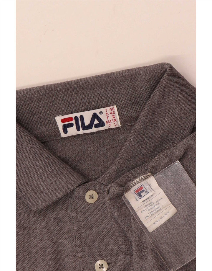Polo Uomo Fila IT 48 Cotone Grigio Medio