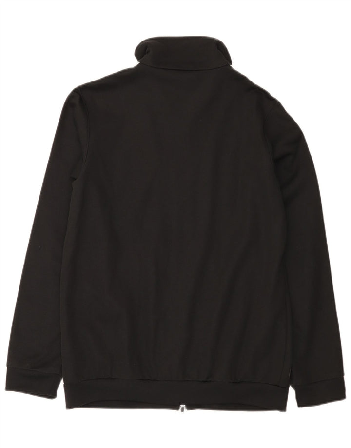 Giacca da ginnastica da donna Adidas UK 10 piccola in cotone nero