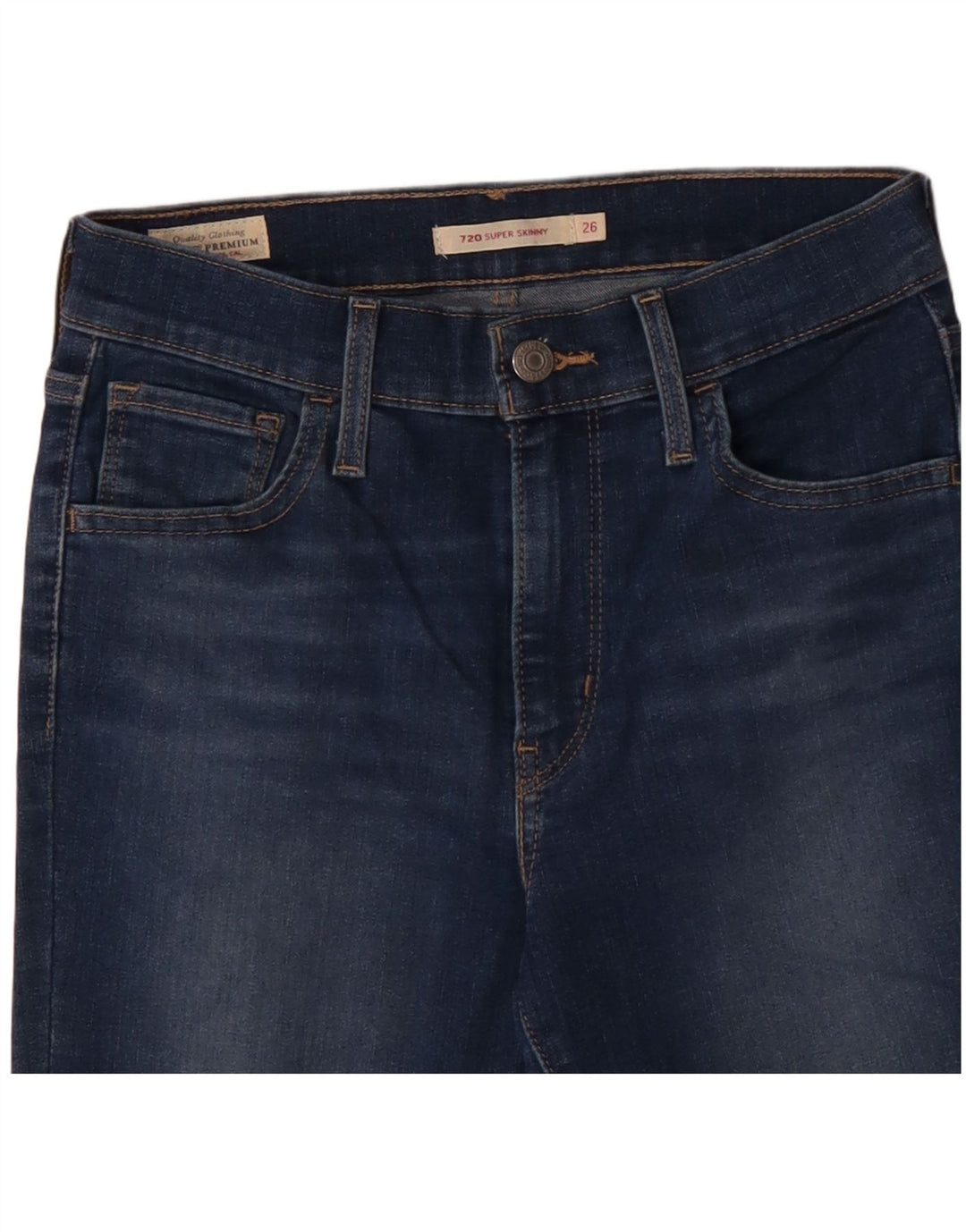 LEVI'S Jeans skinny 720 da donna W26 L28 cotone blu