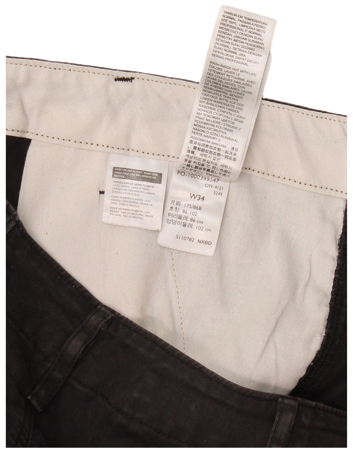 Pantaloni cargo slim da uomo Levi's W34 L29 cotone nero