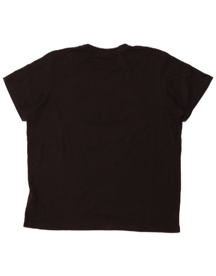 T-shirt grafica da donna ADIDAS Top UK 18 XL cotone nero