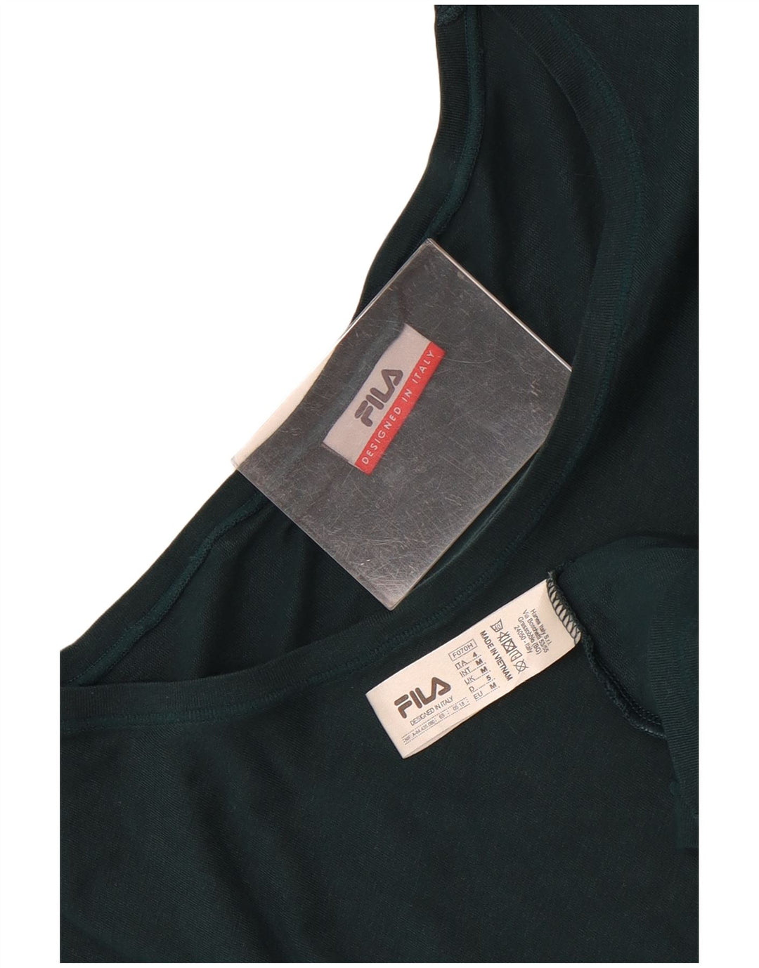 T-shirt da uomo Fila Top in cotone verde medio