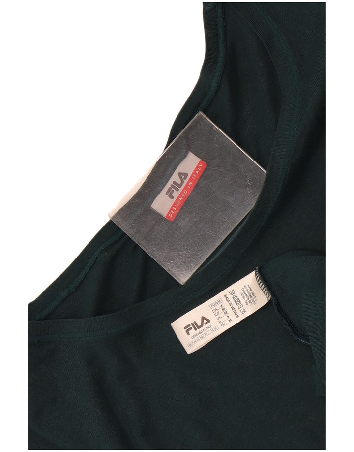 T-shirt da uomo Fila Top in cotone verde medio