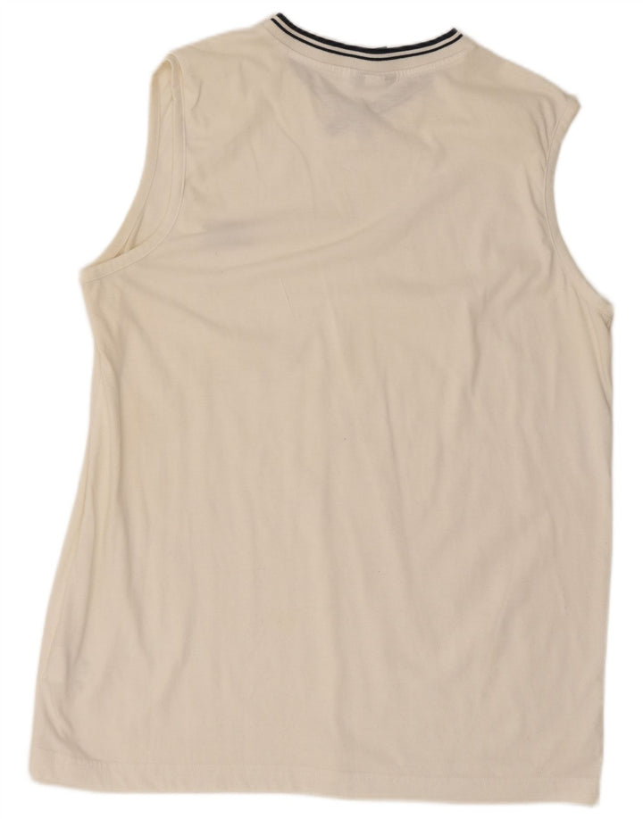 Canotta Umbro da uomo grande in poliestere bianco