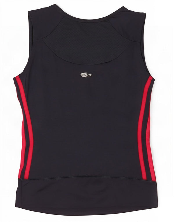 Canottiera corta Adidas Clima 365 da donna UK 10 piccola grigia in poliammide