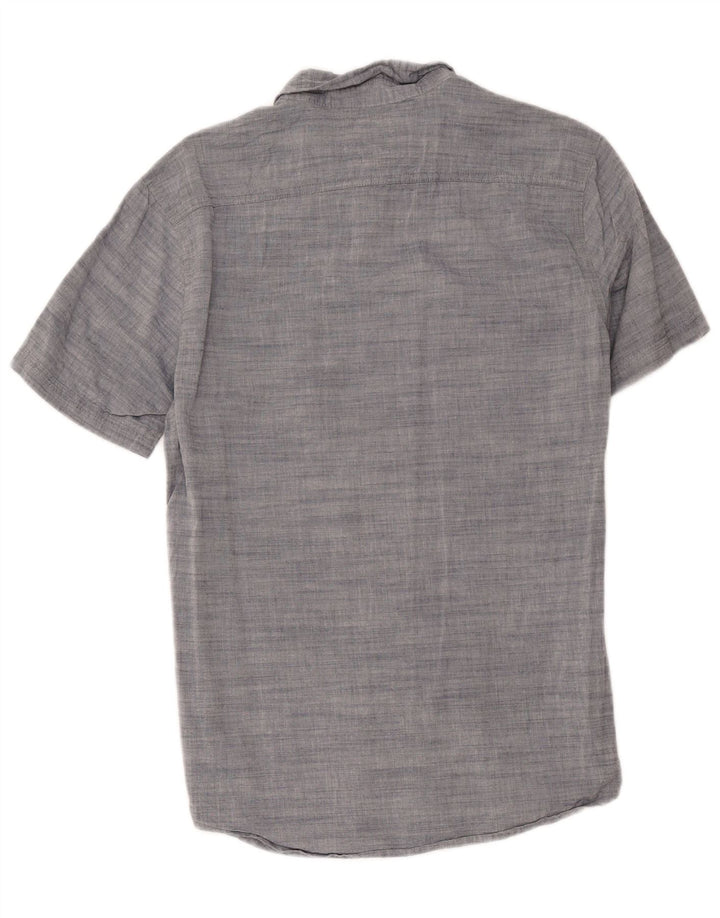 Camicia a maniche corte da uomo Levi's in cotone screziato grigio medio