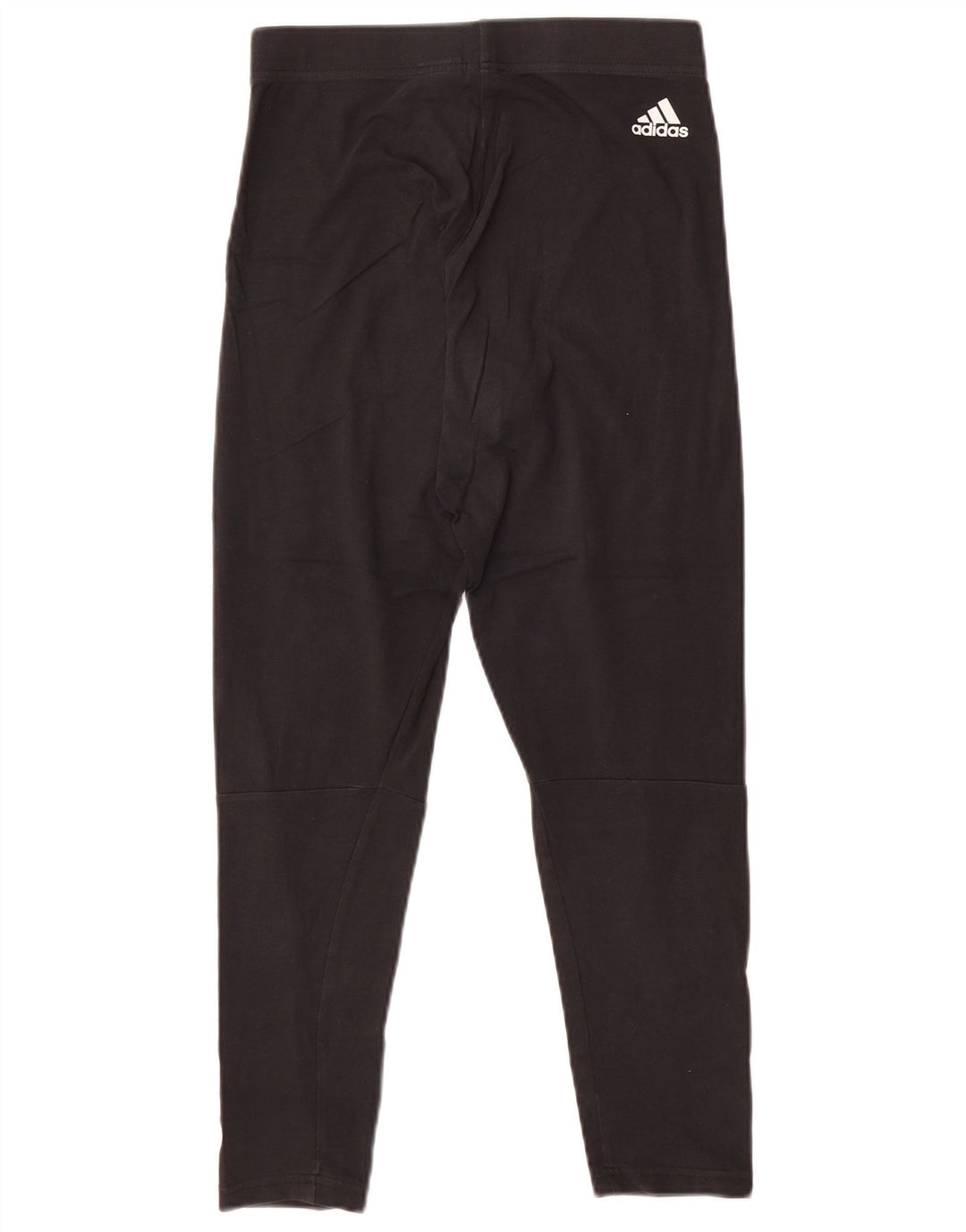 ADIDAS Womens Graphic Leggings UK 12/14 Medium Black Cotton