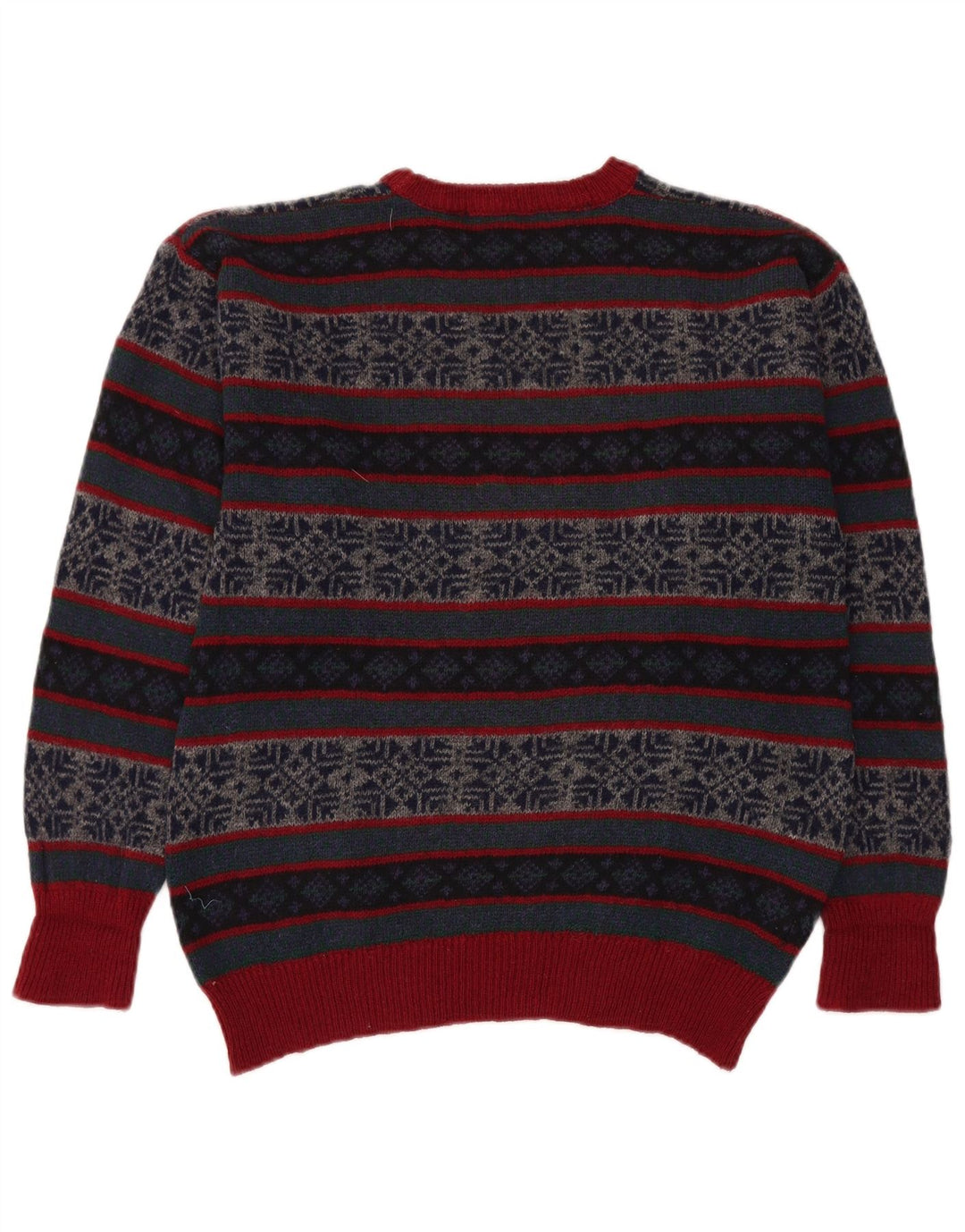 Maglione maglione girocollo da uomo VINTAGE medio multicolore Fair Isle