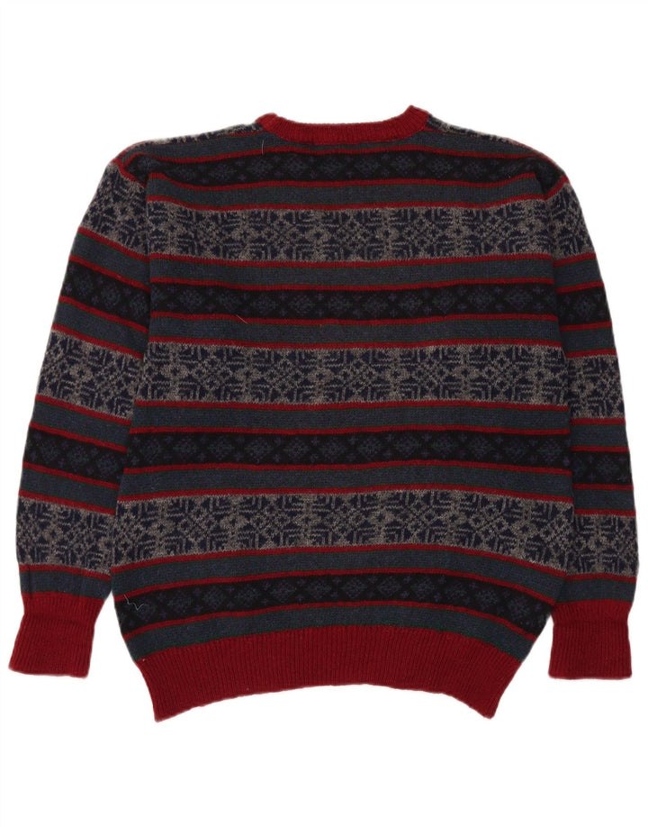 Maglione maglione girocollo da uomo VINTAGE medio multicolore Fair Isle