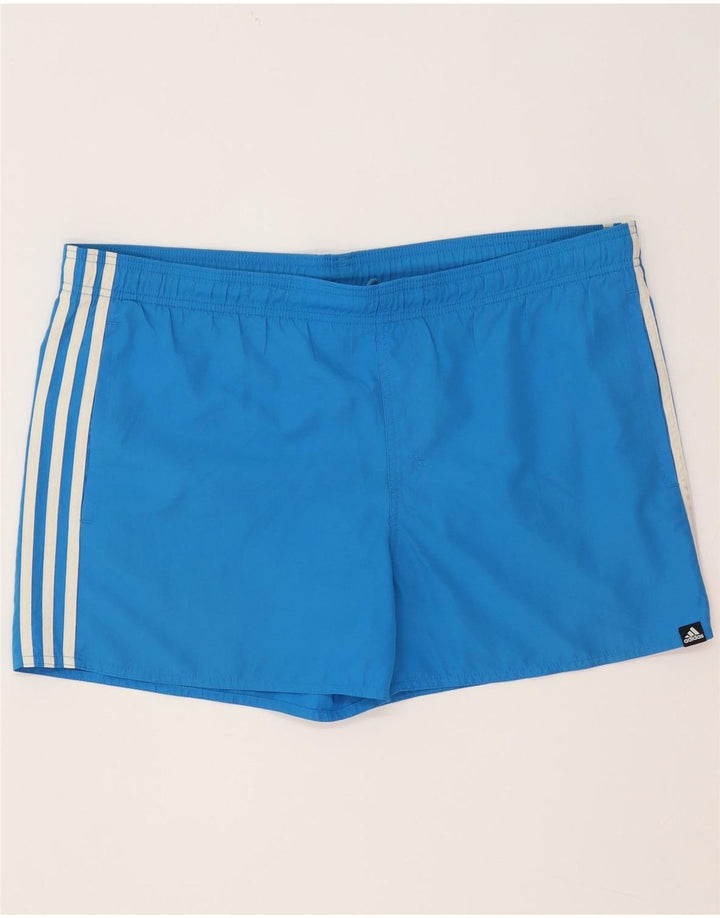 Pantaloncini da bagno da uomo Adidas Large blu in poliestere
