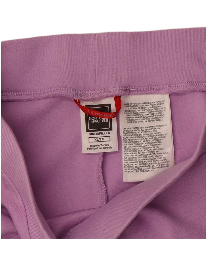 Leggings grafici per ragazze THE NORTH FACE 14-15 anni XL in cotone viola