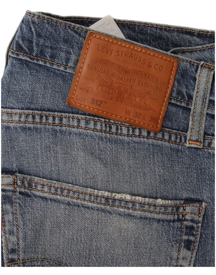 Jeans Levi's Uomo 512 Slim Tapered W32 L30 Cotone Blu