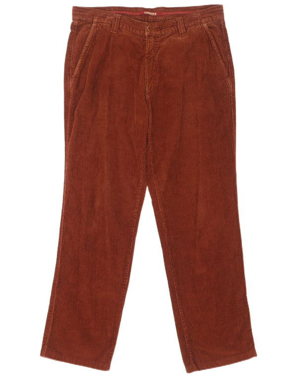 Pantaloni dritti da uomo in velluto a coste Carrera IT 52 XL W36 L31 Bordeaux cotone