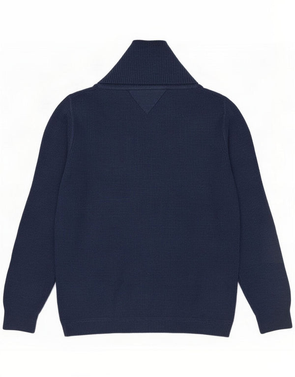 Tommy Hilfiger Uomo Maglione con collo a scialle XL Cotone blu navy