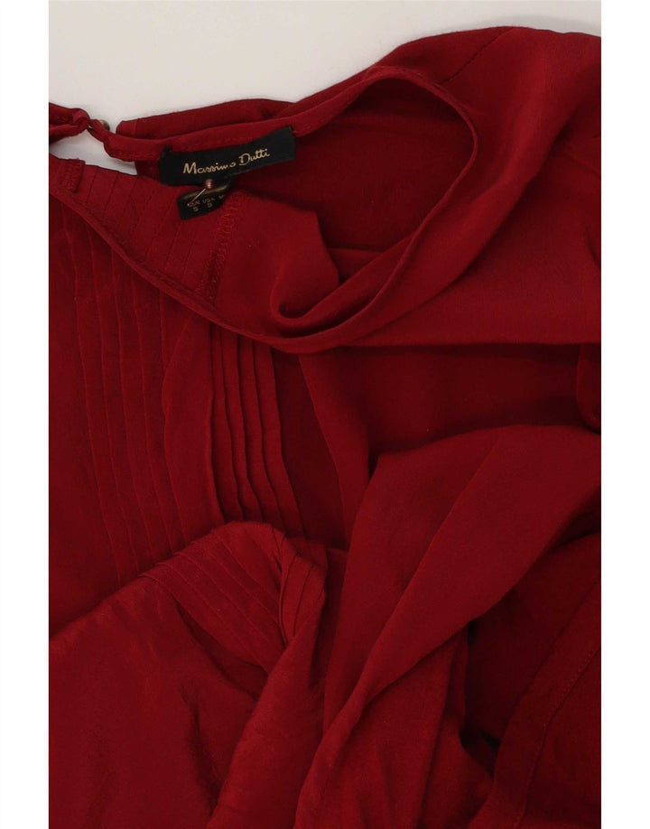Massimo Dutti Camicetta ampia da donna, vestibilità ampia, UK 10, piccola, rossa