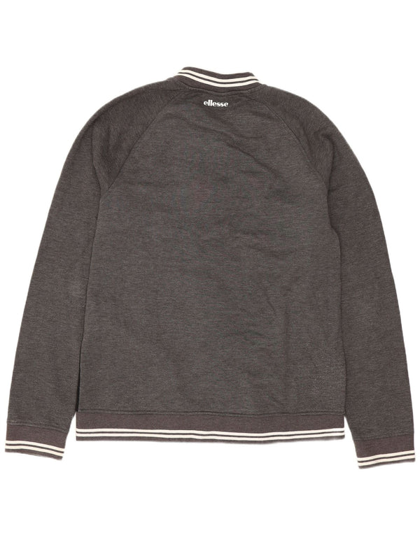Giacca da tuta da uomo ELLESSE XL in cotone color block grigio