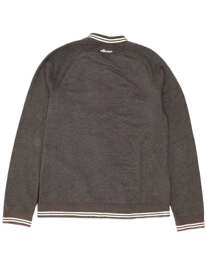 Giacca da tuta da uomo ELLESSE XL in cotone color block grigio