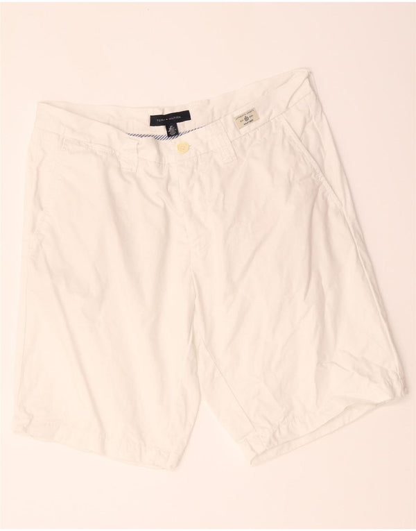 Pantaloncini chino da uomo Tommy Hilfiger W34 grandi cotone bianco